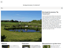 Tablet Screenshot of bondegaardscamping.dk